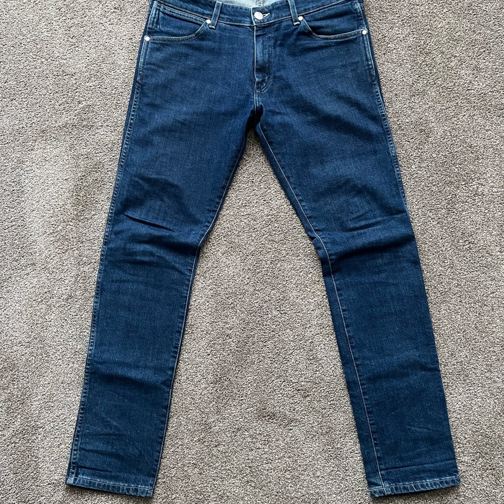 Wrangler x Peter Max 70th Anniversary Men's Classic Blue Skinny Jeans